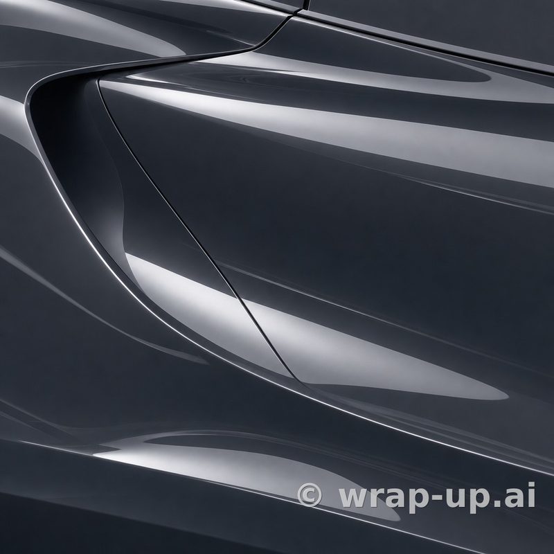 Inozetek Vinyl CN604 Gloss RADIANT GREY vinyl wrap color sample