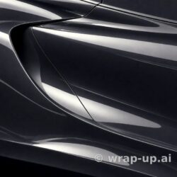 Inozetek Vinyl CN608 Gloss SPIRAL GREY vinyl wrap color sample