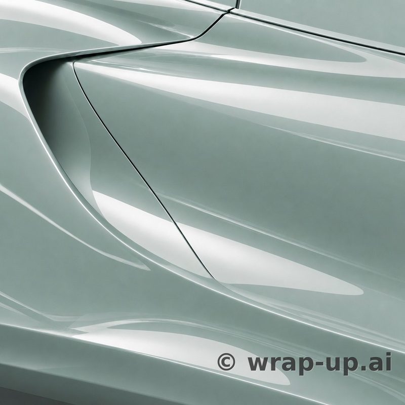 Inozetek Vinyl CN609 Gloss EMERALD WAVE vinyl wrap color sample
