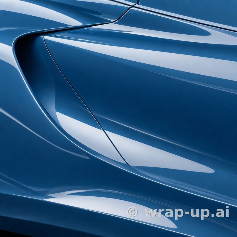 Inozetek Vinyl CN611 Gloss SOFT BLUE vinyl wrap color sample