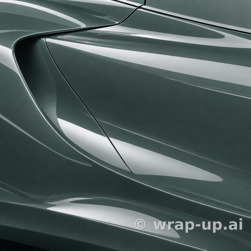 Inozetek Vinyl CN612 Gloss MERELLO VOLTA GREEN vinyl wrap color sample