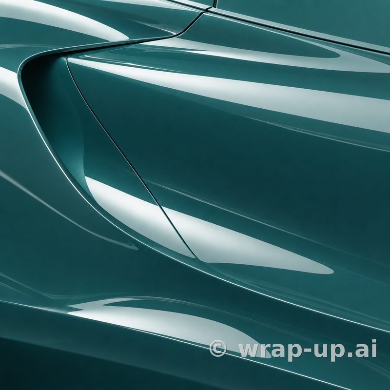 Inozetek Vinyl CN614 Gloss STONE GREEN vinyl wrap color sample