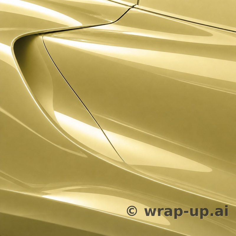 Inozetek Vinyl CN615 Gloss SILK YELLOW vinyl wrap color sample