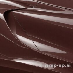 Inozetek Vinyl CN617 Gloss MAJESTIC BROWN vinyl wrap color sample