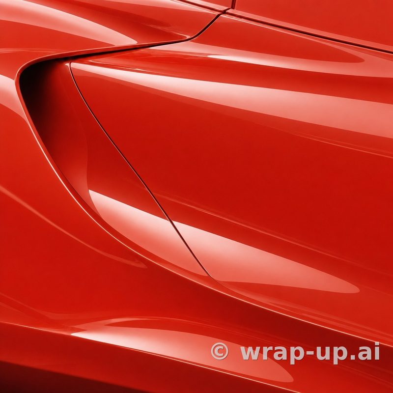 Inozetek Vinyl CN618 Gloss COCHINEAL vinyl wrap color sample