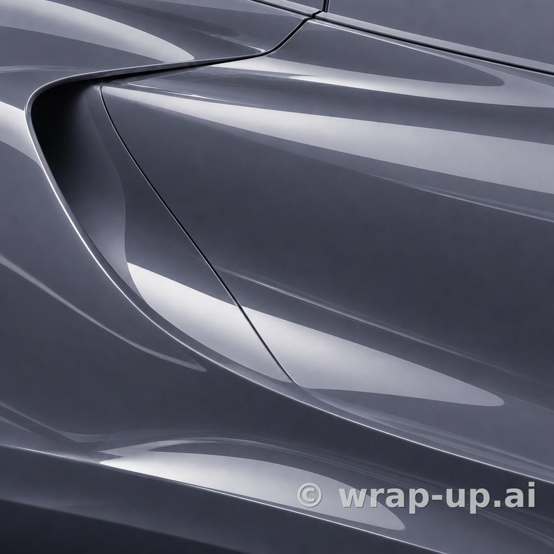 Inozetek Vinyl CN620 Gloss ASH GREY vinyl wrap color sample