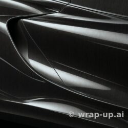 Inozetek Vinyl FK101 Brushed Gloss Cyber Steal vinyl wrap color sample