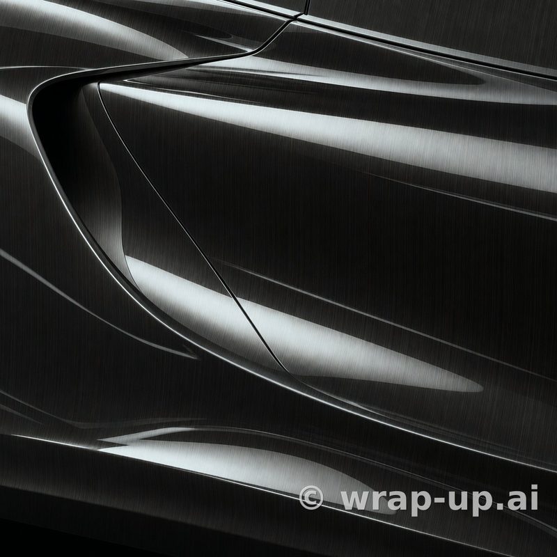 Inozetek Vinyl FK101 Brushed Gloss Cyber Steal vinyl wrap color sample