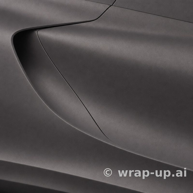 Inozetek Vinyl FM3001 Frozen Matte Shadow Grey vinyl wrap color sample