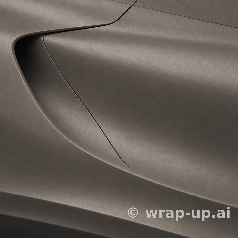 Inozetek Vinyl FM3002 Frozen Matte Antique Bronze vinyl wrap color sample