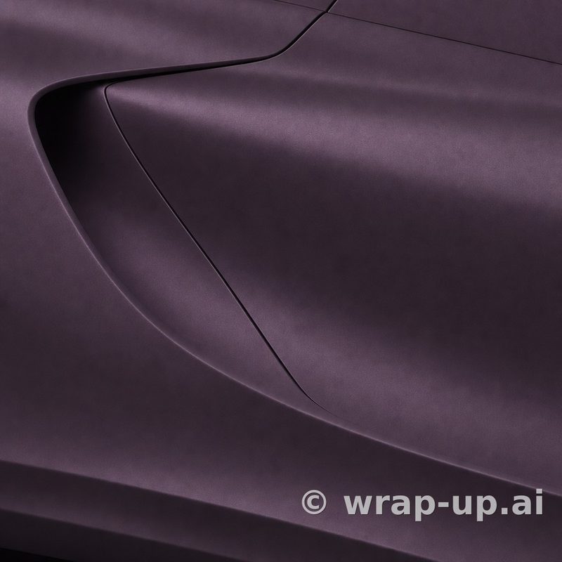 Inozetek Vinyl FM3004 Frozen Matte Mystic Purple vinyl wrap color sample