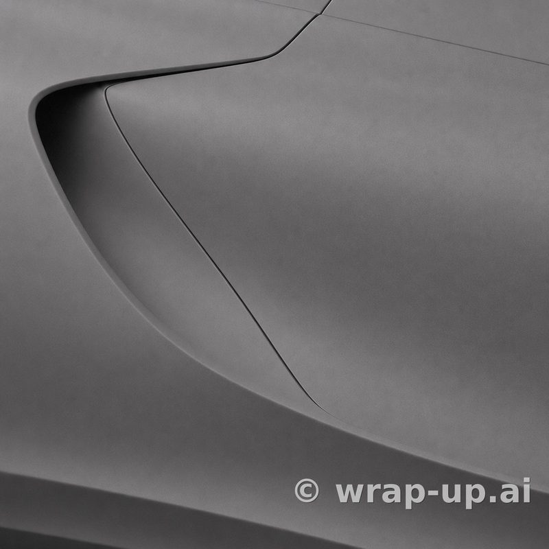 Inozetek Vinyl FM3009 Frozen Matte Shark Grey vinyl wrap color sample