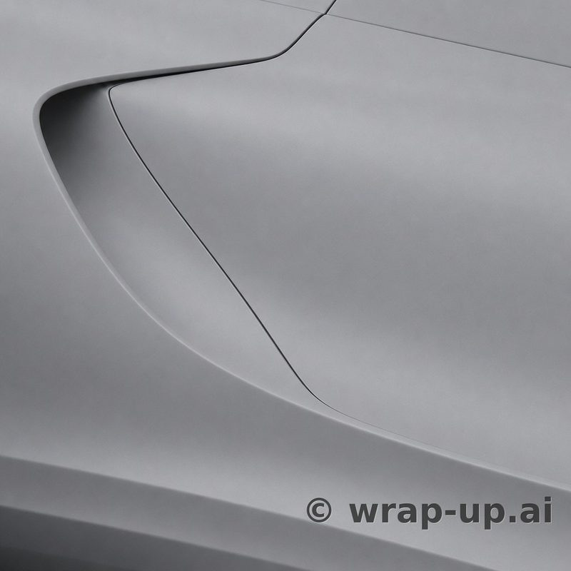Inozetek Vinyl FM3011 Frozen Matte Supreme Grey vinyl wrap color sample