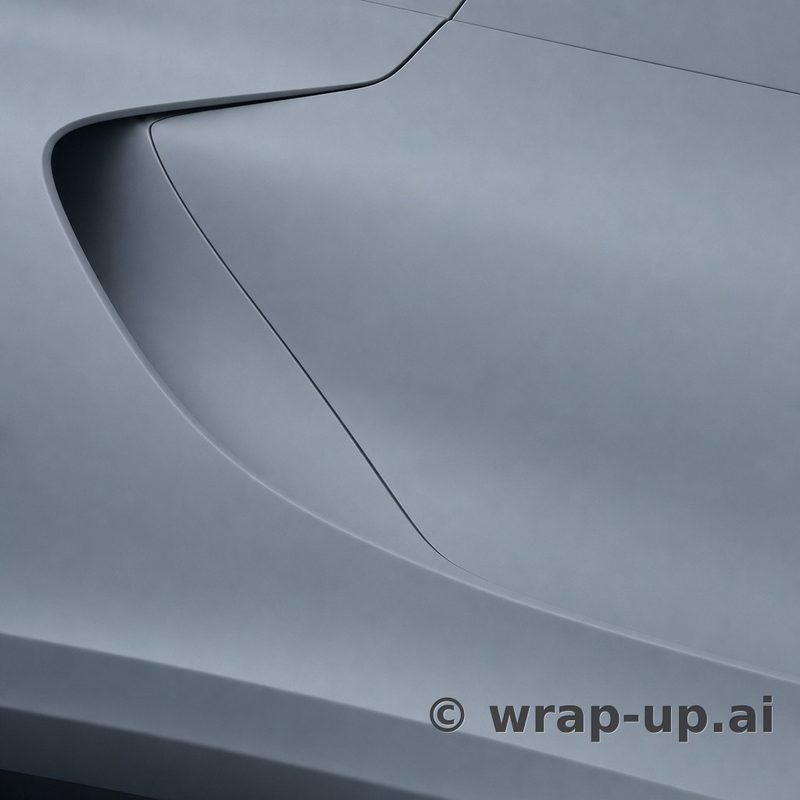 Inozetek Vinyl FM3012 Frozen Matte Fighting Grey vinyl wrap color sample