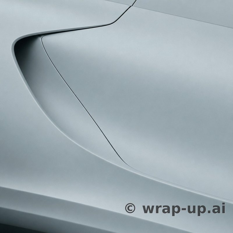 Inozetek Vinyl FM3014 Frozen Matte Glacier Blue vinyl wrap color sample