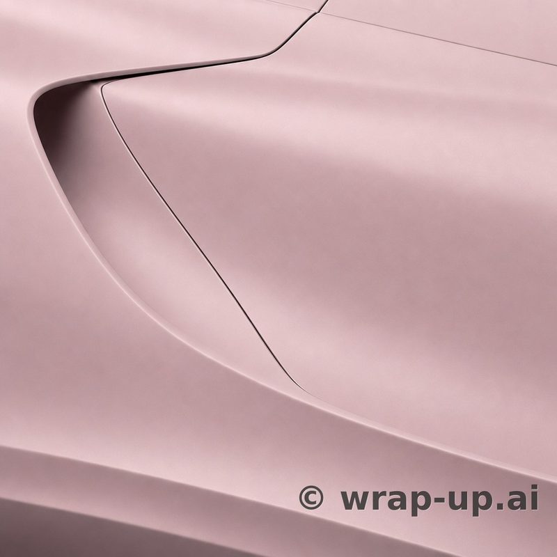 Inozetek Vinyl FM3015 Frozen Matte Cherry Blossom vinyl wrap color sample