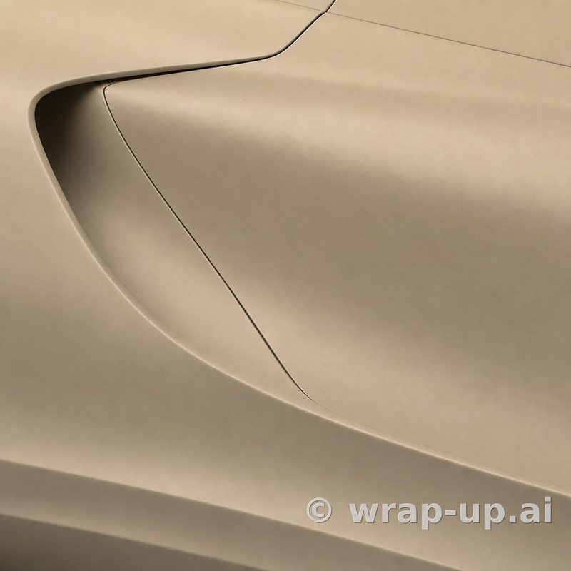Inozetek Vinyl FM3016 Frozen Matte Sand vinyl wrap color sample