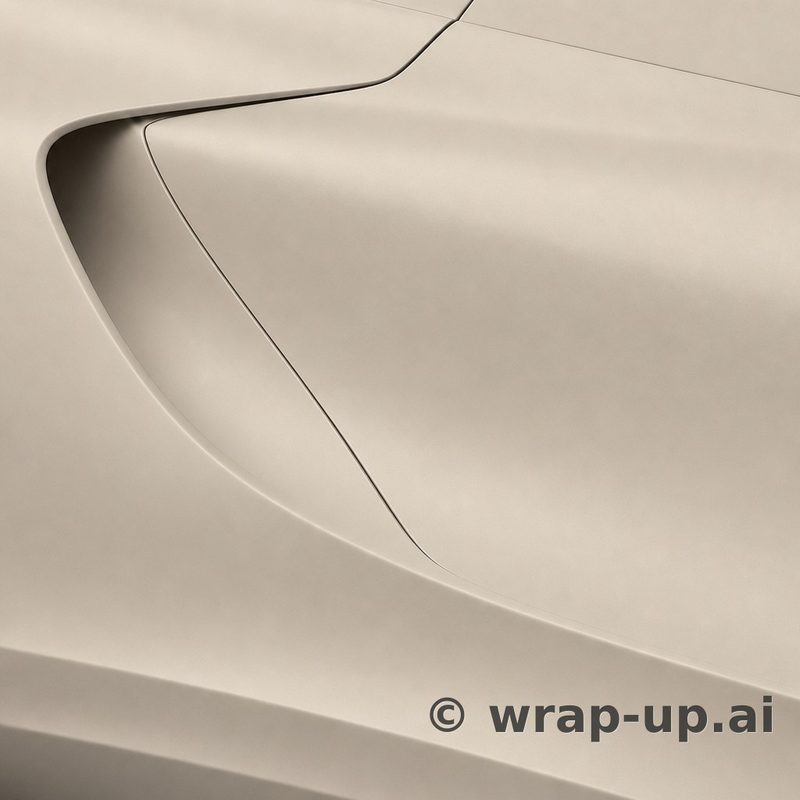 Inozetek Vinyl FM3017 Frozen Matte Milk Tea vinyl wrap color sample