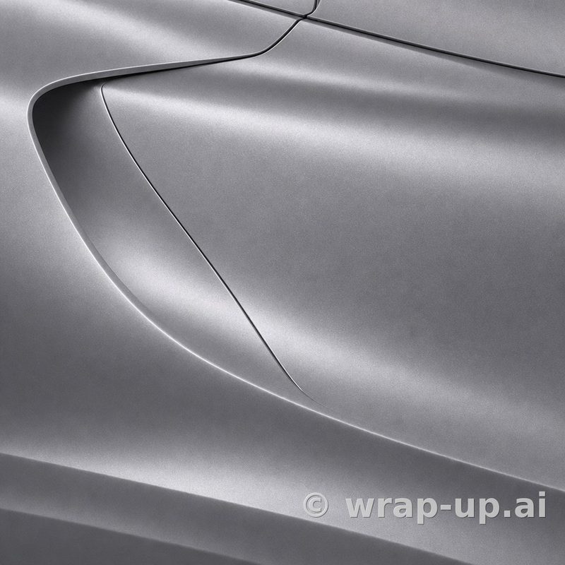 Inozetek Vinyl FS2001 Frozen Satin Metallic Grey vinyl wrap color sample