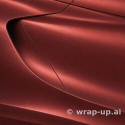 Inozetek Vinyl FS2003 Frozen Satin Aluminum Red vinyl wrap color sample