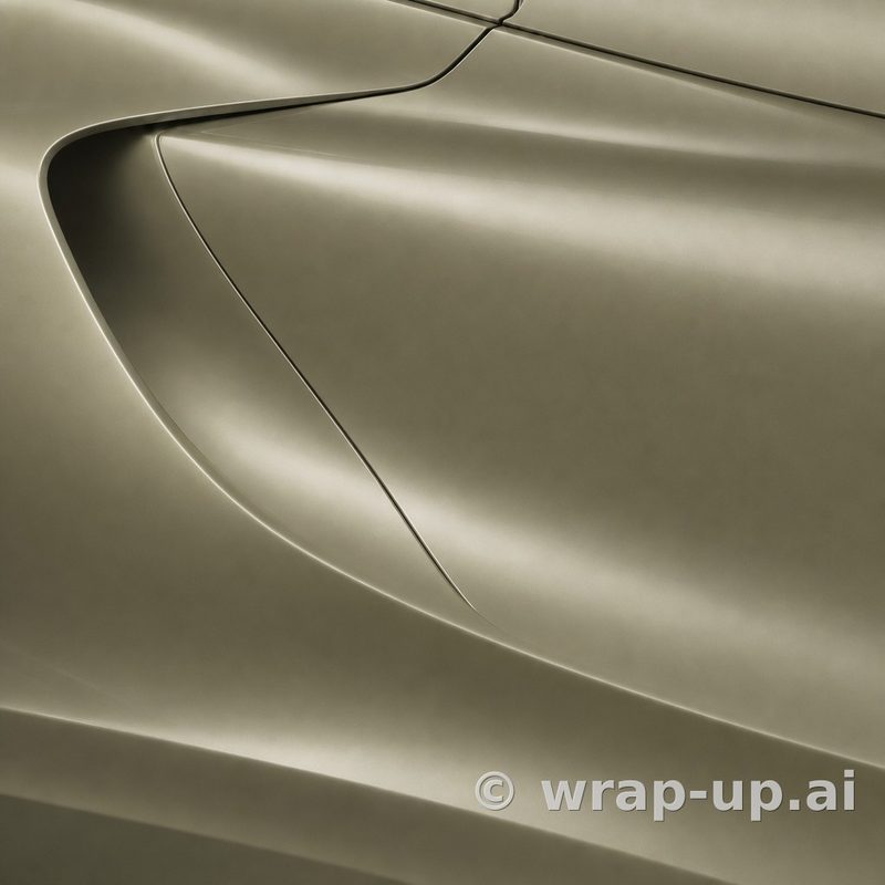 Inozetek Vinyl FS2005 Frozen Satin Khaki Green vinyl wrap color sample