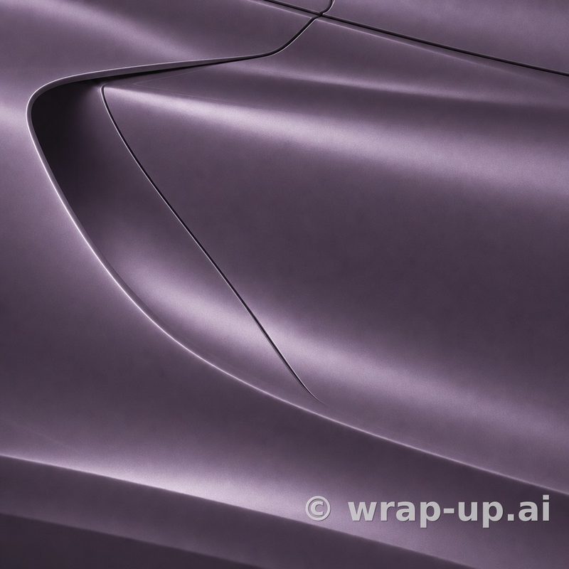 Inozetek Vinyl FS2010 Frozen Satin Metallic Plum Purple vinyl wrap color sample