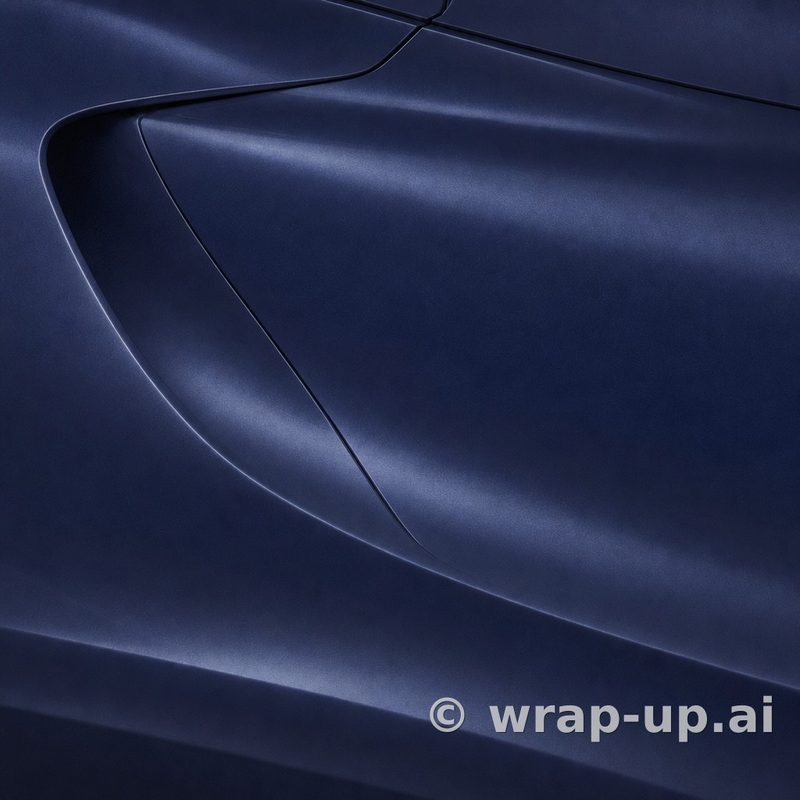 Inozetek Vinyl FS2012 Frozen Satin Metallic Navy vinyl wrap color sample