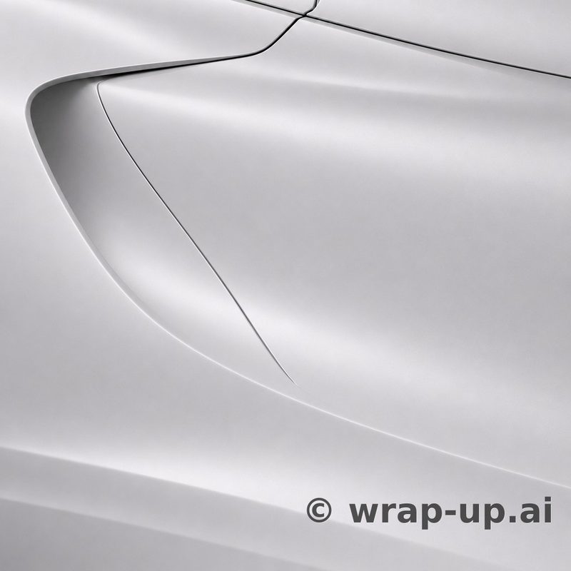 Inozetek Vinyl FS2014 Frozen Satin Pearl White vinyl wrap color sample