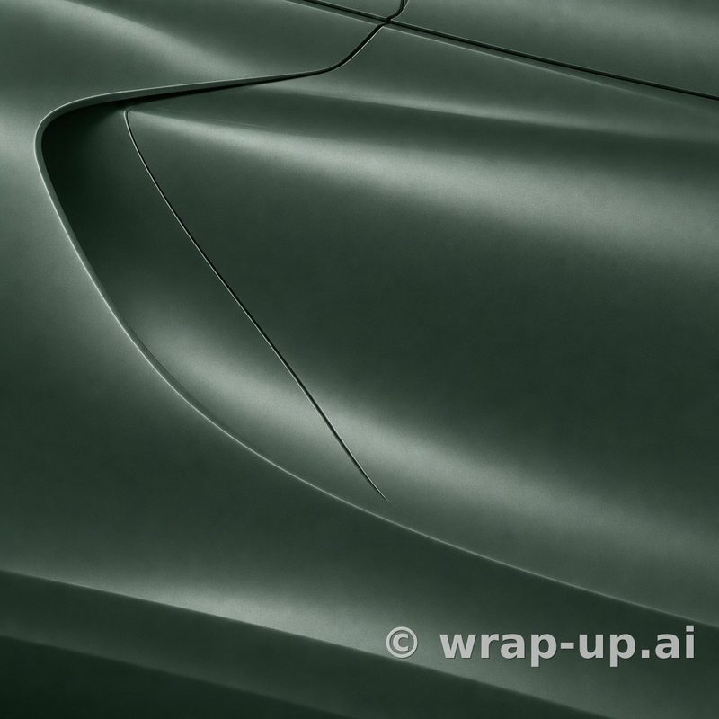 Inozetek Vinyl FS2016 Frozen Satin Racing Green vinyl wrap color sample