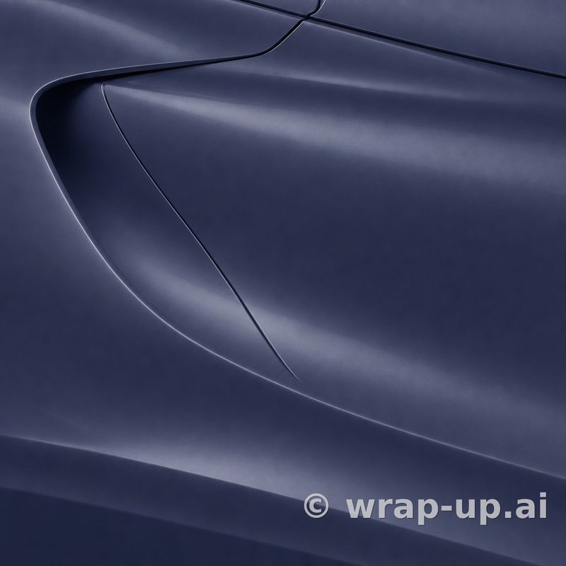 Inozetek Vinyl FS2025 Frozen Satin Narwhal Blue vinyl wrap color sample