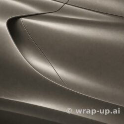 Inozetek Vinyl FS2029 Frozen Satin Metallic Aluminum Grey vinyl wrap color sample