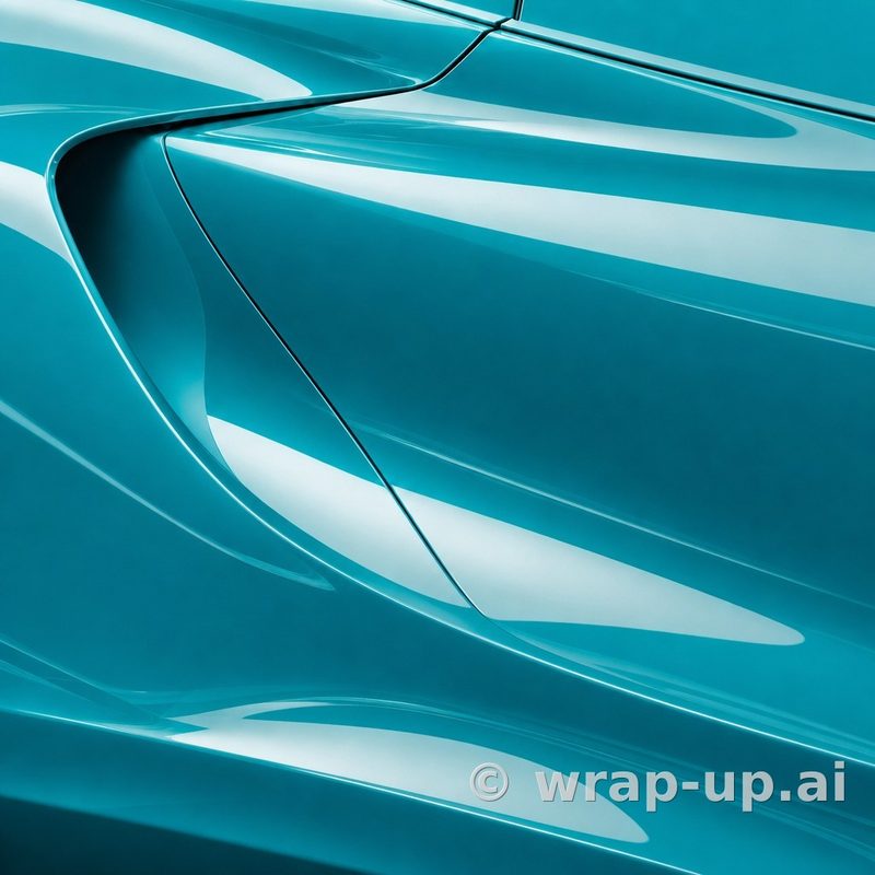 Inozetek Vinyl LIM006 Gloss CARIBBEAN SEA vinyl wrap color sample