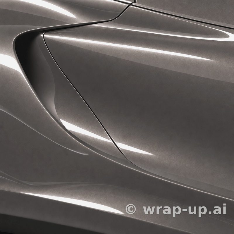 Inozetek Vinyl MSG016 Gloss SILVER vinyl wrap color sample