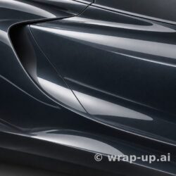 Inozetek Vinyl MSG017 Gloss GUNMETAL vinyl wrap color sample