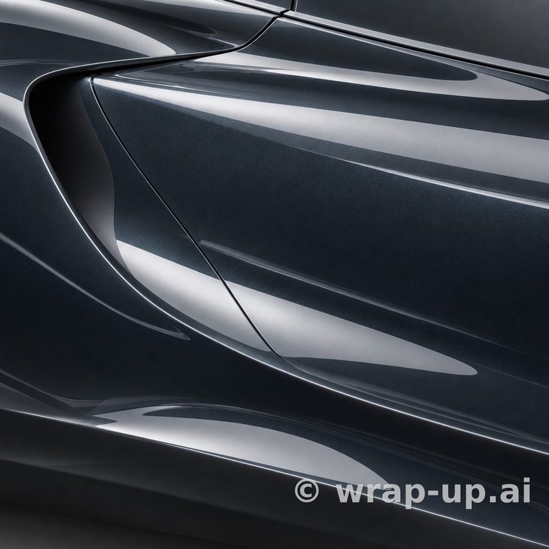 Inozetek Vinyl MSG017 Gloss GUNMETAL vinyl wrap color sample