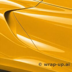 Inozetek Vinyl MSG019 Gloss DANDELION YELLOW vinyl wrap color sample