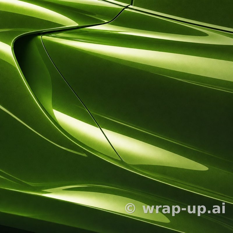 Inozetek Vinyl MSG020 Gloss MAMBA GREEN vinyl wrap color sample