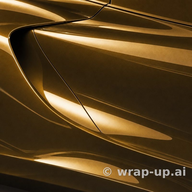 Inozetek Vinyl MSG022 Gloss Midnight Gold vinyl wrap color sample