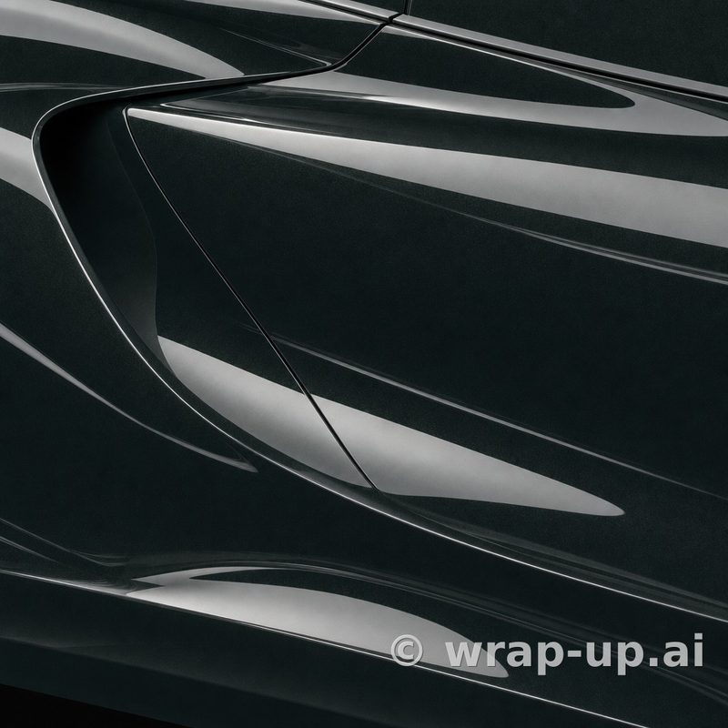 Inozetek Vinyl MSG023 Gloss Midnight Green vinyl wrap color sample