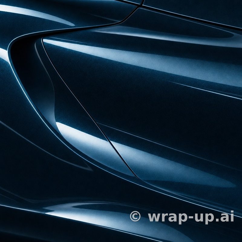 Inozetek Vinyl MSG024 Gloss Midnight Blue vinyl wrap color sample