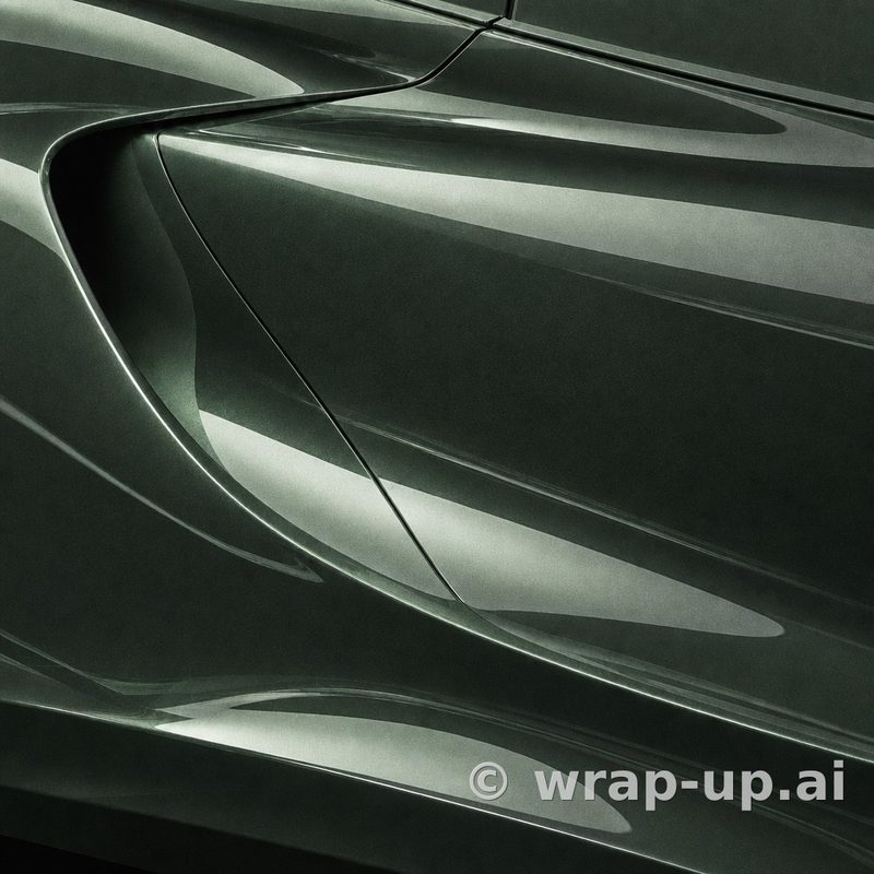 Inozetek Vinyl MSG111 Gloss Racing Green vinyl wrap color sample