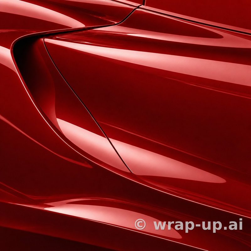 Inozetek Vinyl MSG114 Gloss Vampire Red vinyl wrap color sample