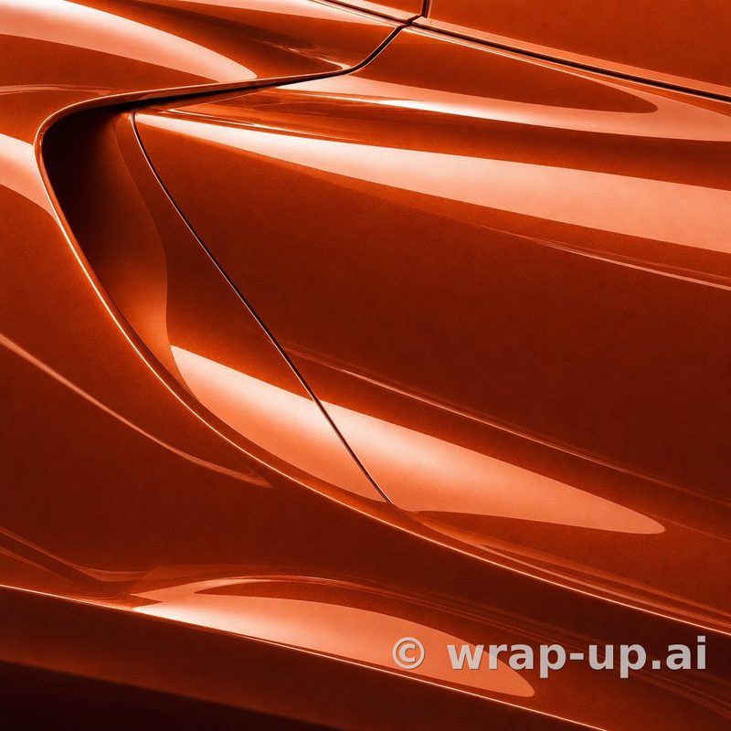 Inozetek Vinyl MSG115 Gloss Molten Copper vinyl wrap color sample
