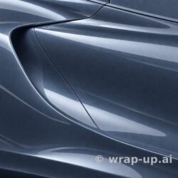 Inozetek Vinyl MSG118 Gloss Liquid Chrome Silver vinyl wrap color sample