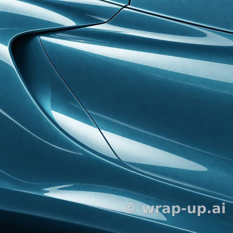 Inozetek Vinyl MSG2900 Gloss Metallic Atomic Blue vinyl wrap color sample