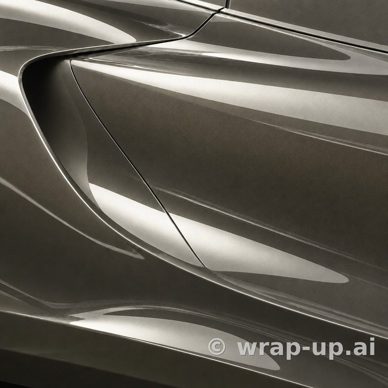 Inozetek Vinyl MSG2905 Gloss Metallic Aluminum Grey vinyl wrap color sample