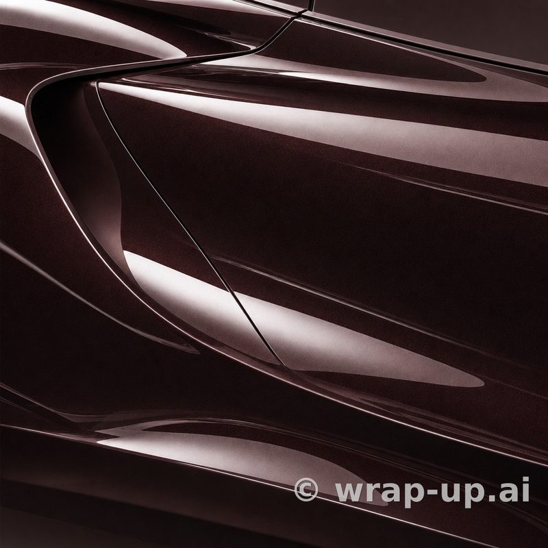 Inozetek Vinyl MSG2906 Gloss Metallic Black Rose vinyl wrap color sample