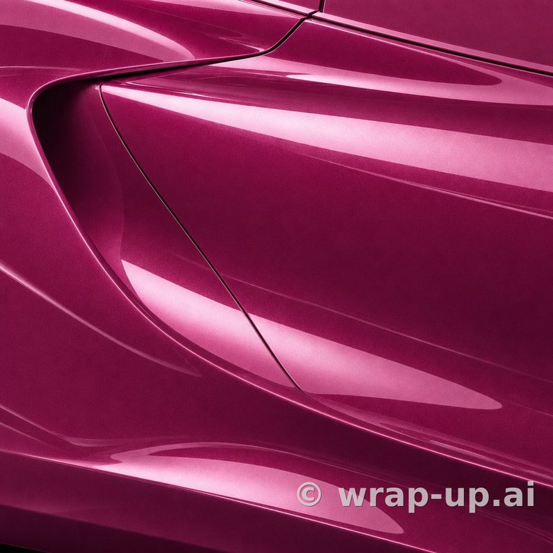 Inozetek Vinyl MSG2907 Gloss Metallic Beauberry vinyl wrap color sample