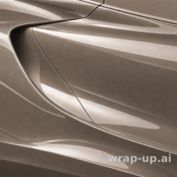 Inozetek Vinyl MSG2908 Gloss Liquid Metallic Champagne vinyl wrap color sample
