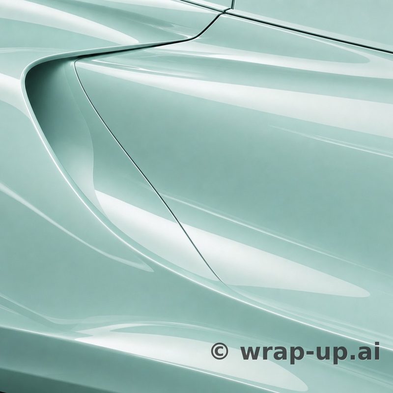 Inozetek Vinyl PG027 Gloss Crystal Blue vinyl wrap color sample